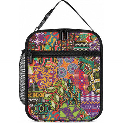 Traditional Ethnic African Vintage Motifs Lunch Bag
