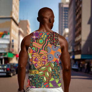 Traditional Ethnic African Vintage Motifs Men Tank Top