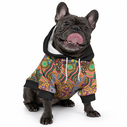 Traditional Ethnic African Vintage Motifs Pet Hoodie