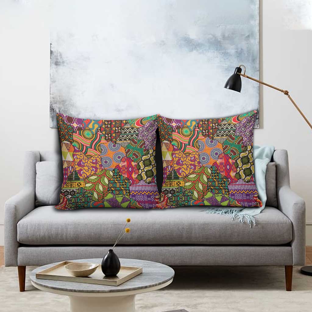 Traditional Ethnic African Vintage Motifs Pillow Cover
