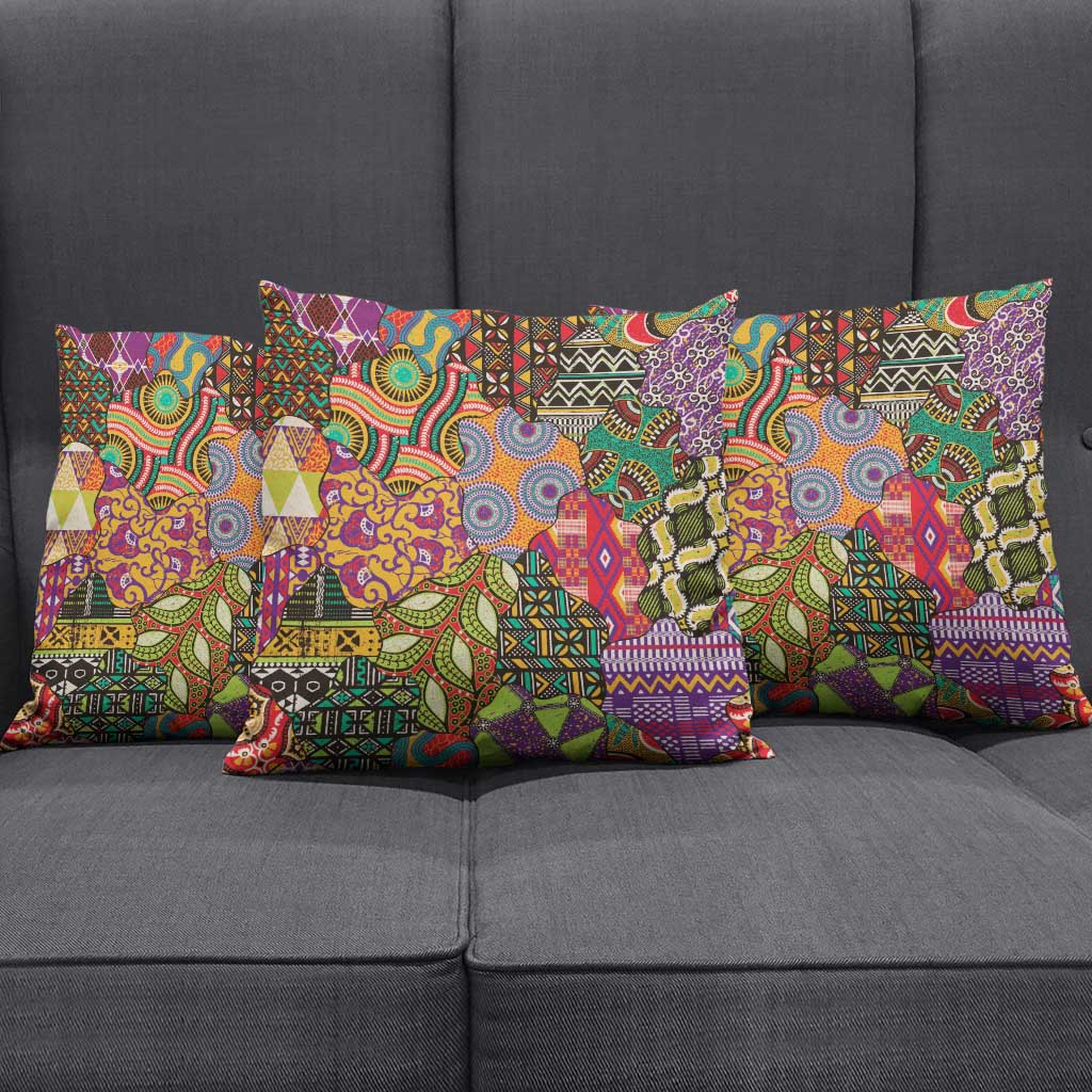 Traditional Ethnic African Vintage Motifs Pillow Cover