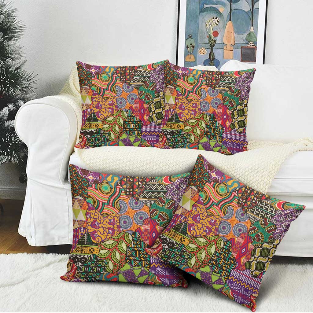 Traditional Ethnic African Vintage Motifs Pillow Cover