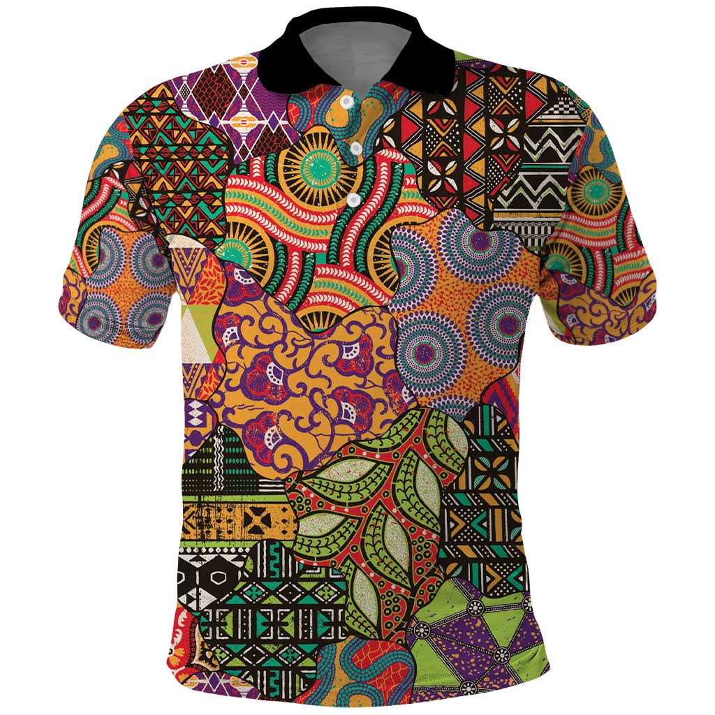 Traditional Ethnic African Vintage Motifs Polo Shirt