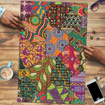Traditional Ethnic African Vintage Motifs Puzzle