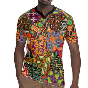 Traditional Ethnic African Vintage Motifs Rugby Jersey