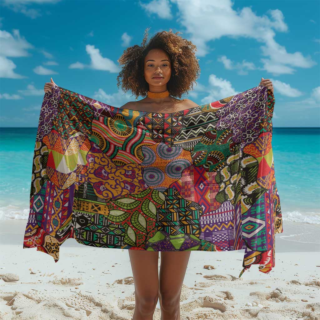 Traditional Ethnic African Vintage Motifs Sarong
