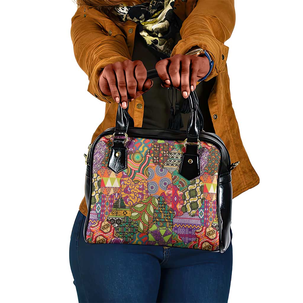 Traditional Ethnic African Vintage Motifs Shoulder Handbag