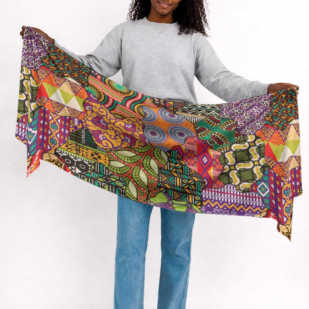 Traditional Ethnic African Vintage Motifs Simple Headwrap
