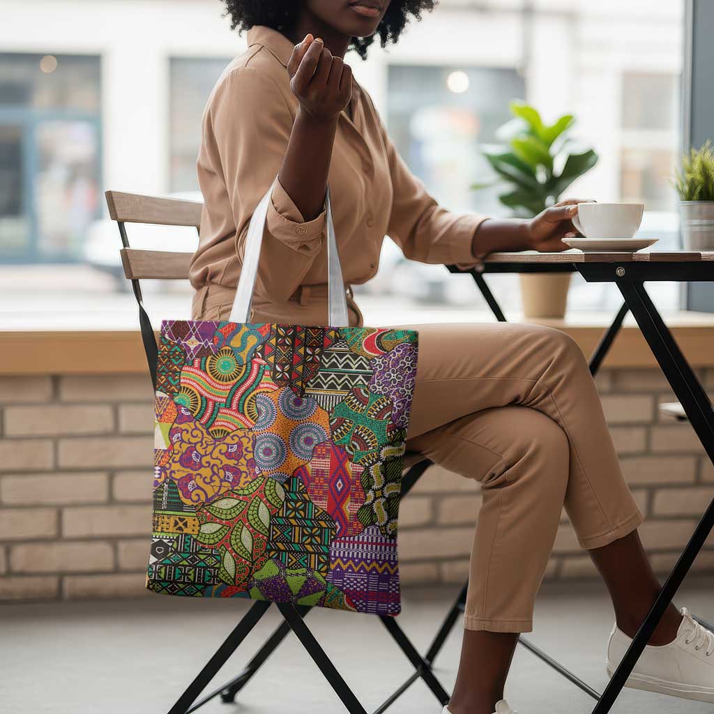 Traditional Ethnic African Vintage Motifs Tote Bag