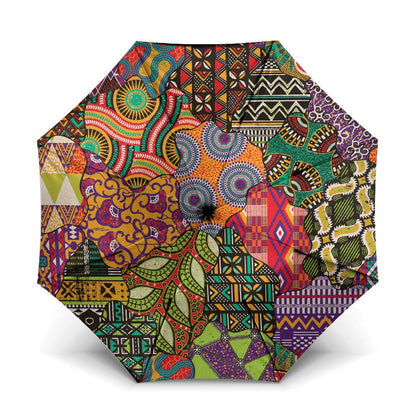 Traditional Ethnic African Vintage Motifs Umbrella