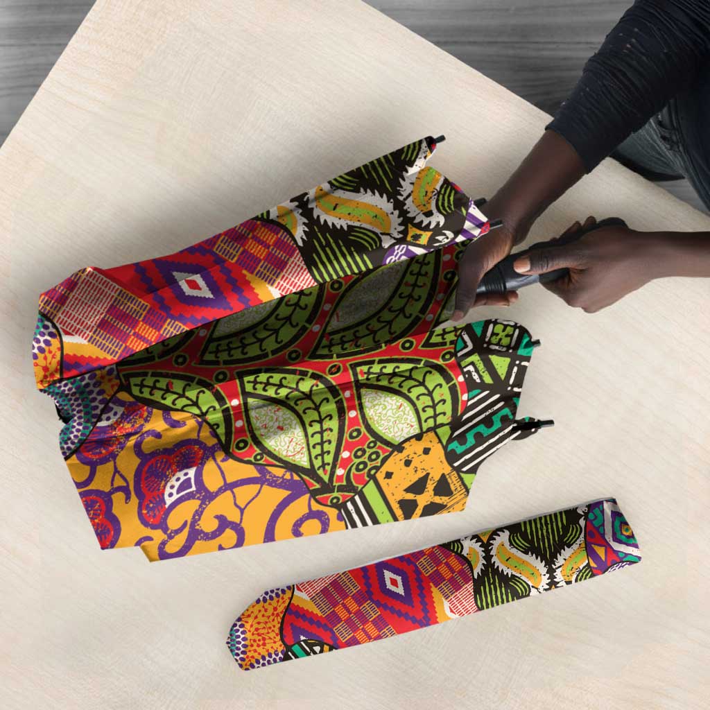 Traditional Ethnic African Vintage Motifs Umbrella