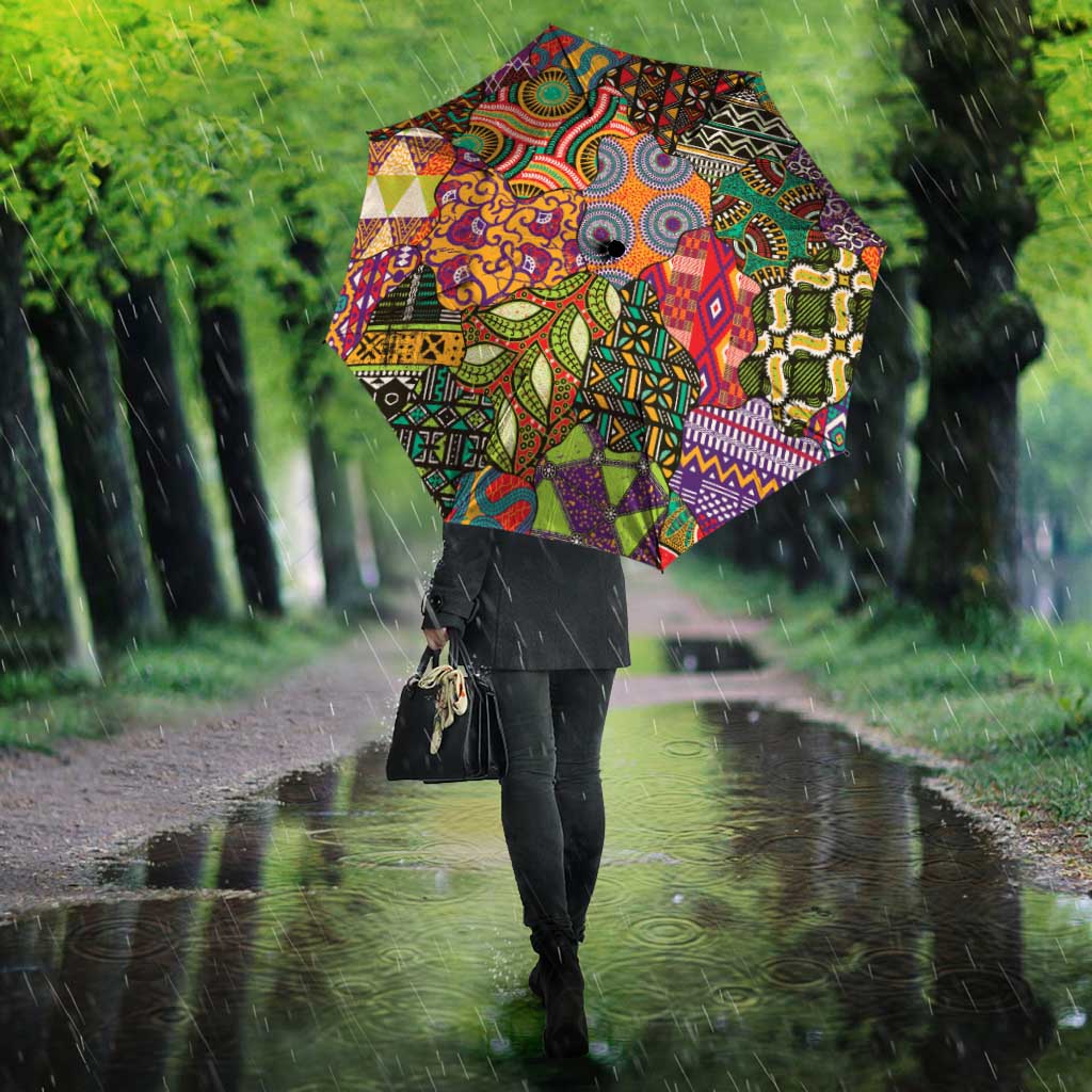 Traditional Ethnic African Vintage Motifs Umbrella