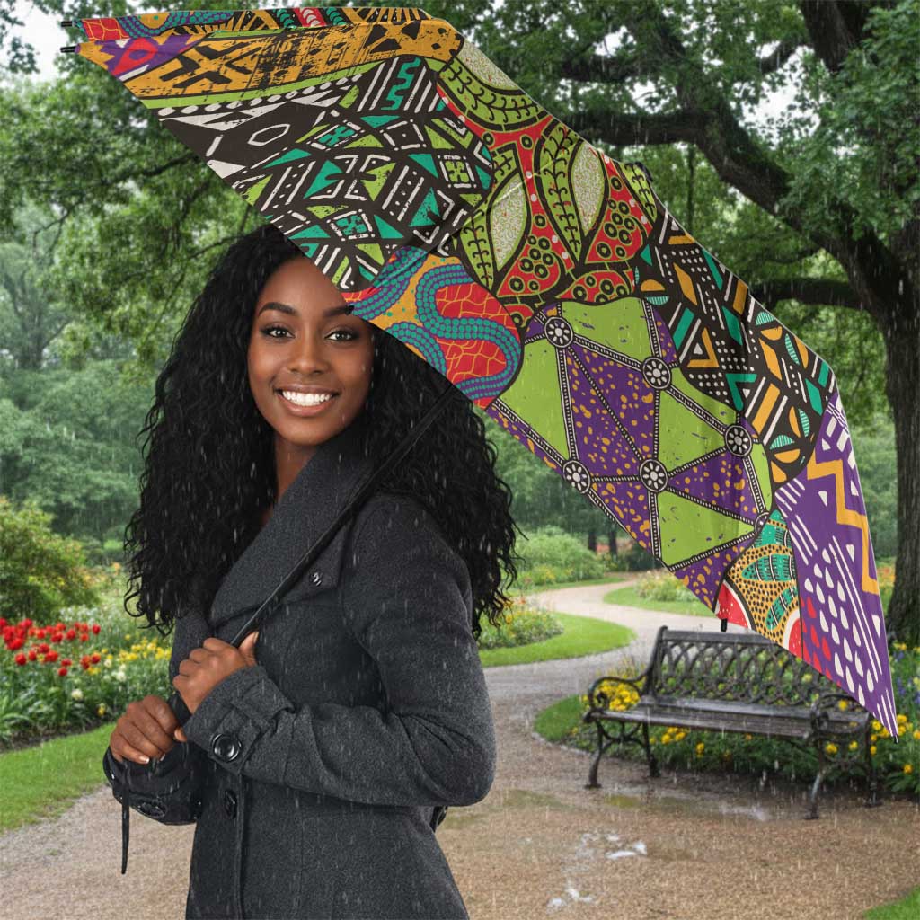 Traditional Ethnic African Vintage Motifs Umbrella