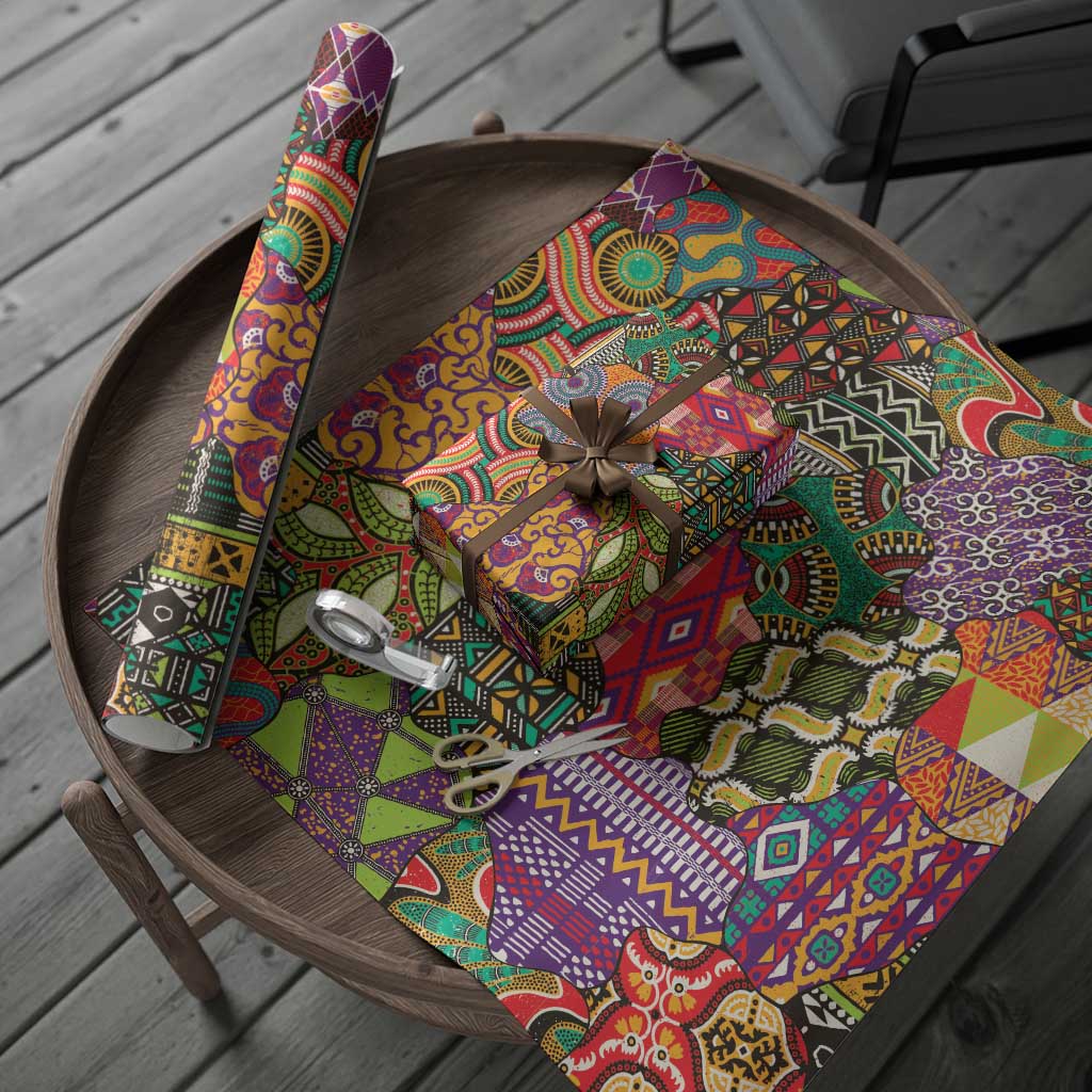 Traditional Ethnic African Vintage Motifs Wrapping Paper - African Pride
