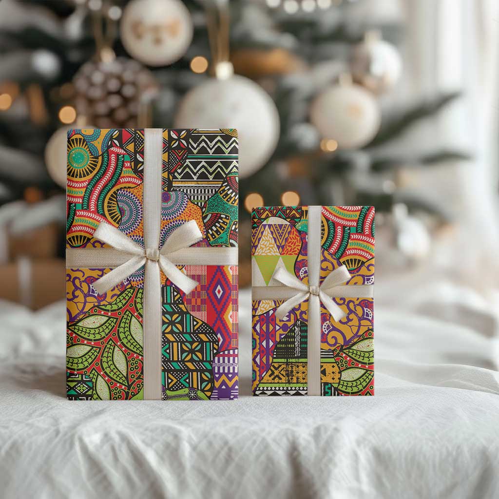 Traditional Ethnic African Vintage Motifs Wrapping Paper - African Pride