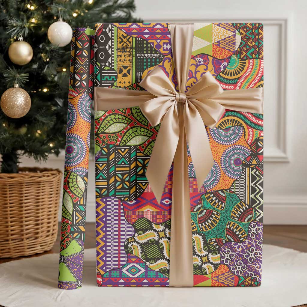 Traditional Ethnic African Vintage Motifs Wrapping Paper - African Pride