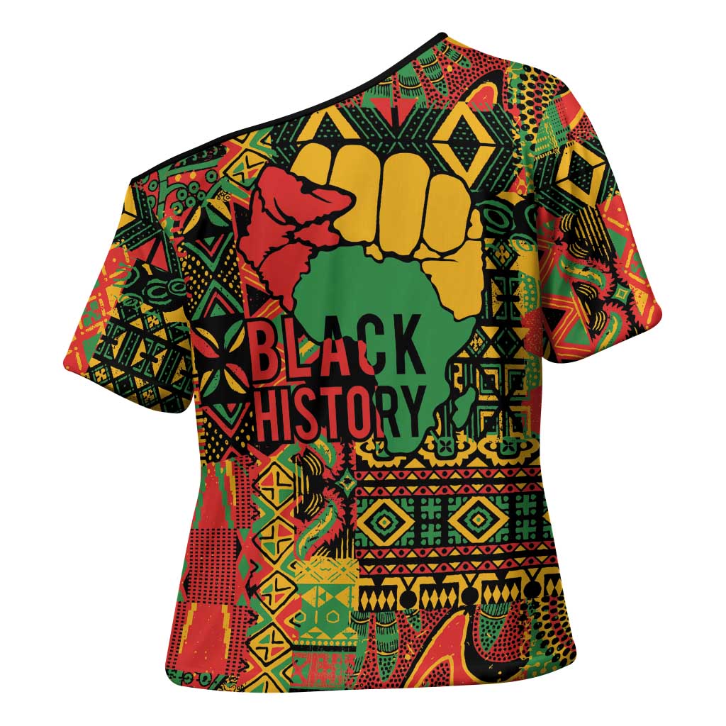 Black History Black Month Dream Like Cross Shoulder Shirt
