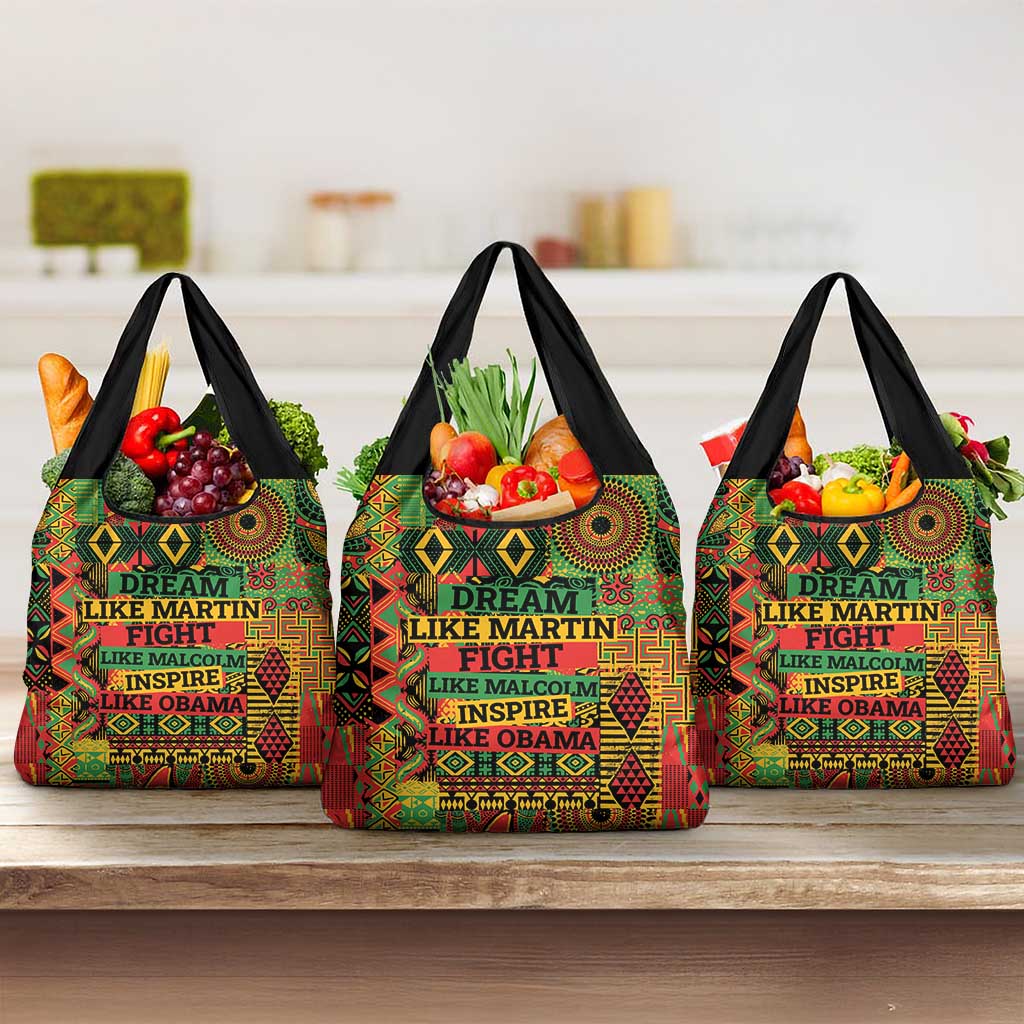 Black History Black Month Dream Like Grocery Bag