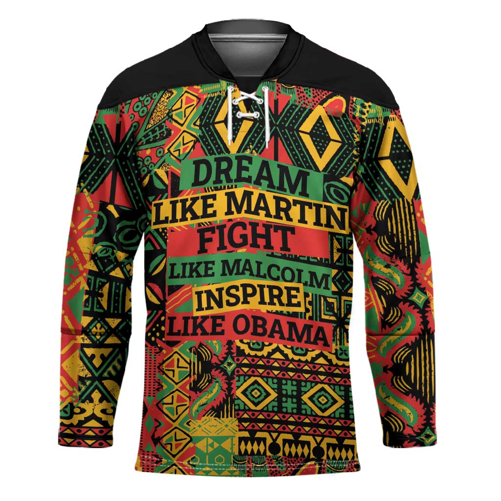 Black History Black Month Dream Like Hockey Jersey