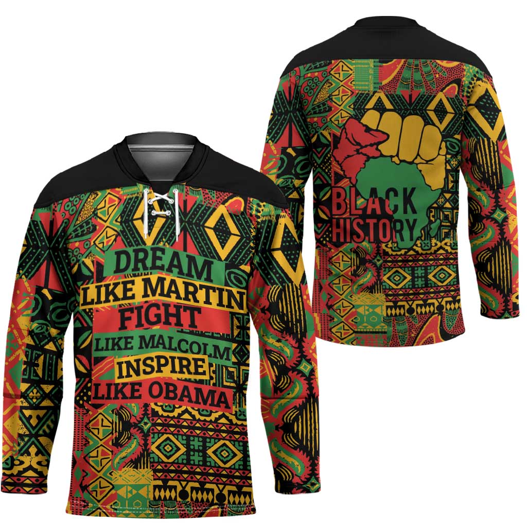 Black History Black Month Dream Like Hockey Jersey