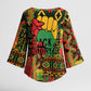 Black History Black Month Dream Like Kimono Sleeve Blouse