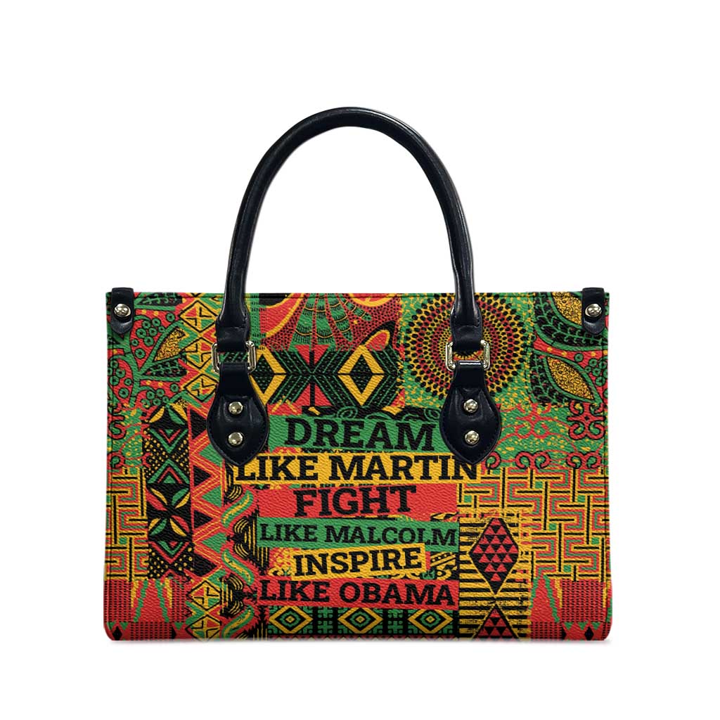 Black History Black Month Dream Like Leather Bag
