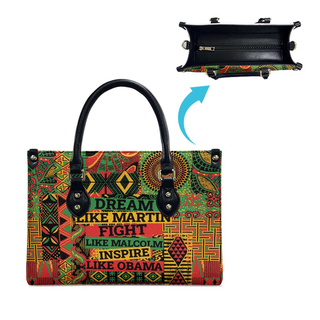 Black History Black Month Dream Like Leather Bag