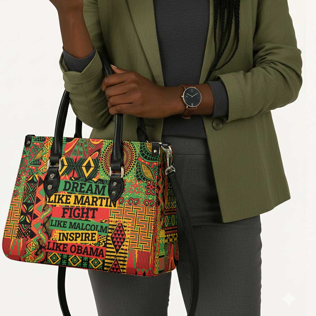 Black History Black Month Dream Like Leather Bag