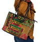 Black History Black Month Dream Like Leather Tote Bag