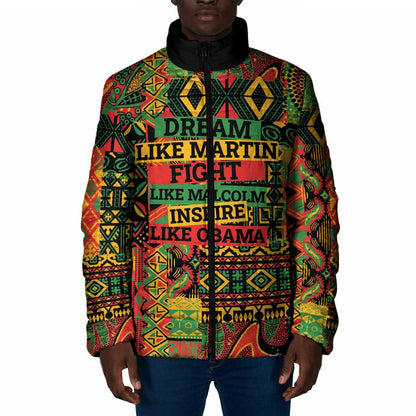 Black History Black Month Dream Like Padded Jacket