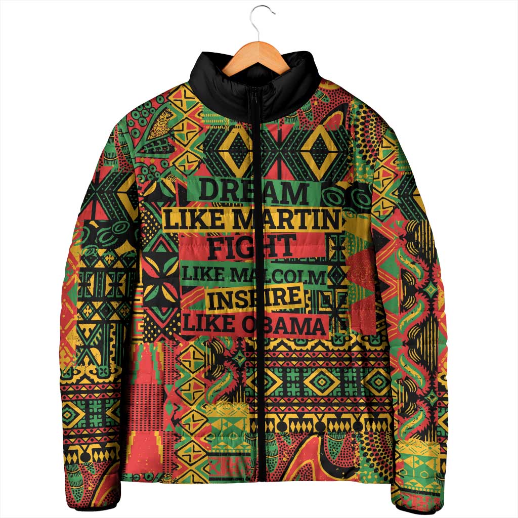 Black History Black Month Dream Like Padded Jacket