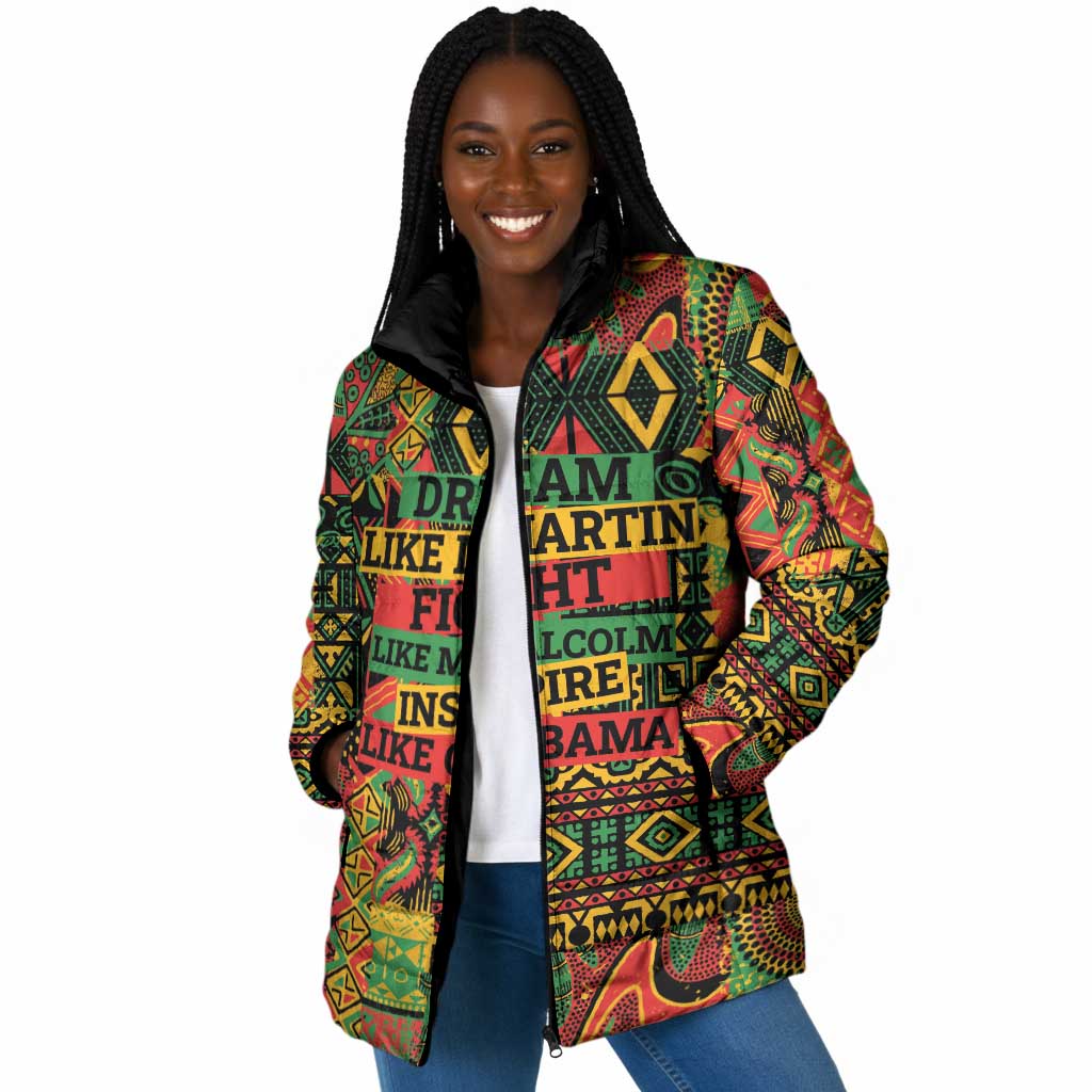 Black History Black Month Dream Like Padded Jacket