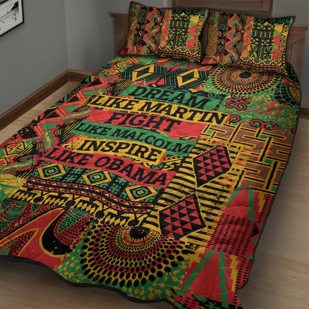 Black History Black Month Dream Like Quilt Bed Set