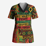 Black History Black Month Dream Like Scrub Top