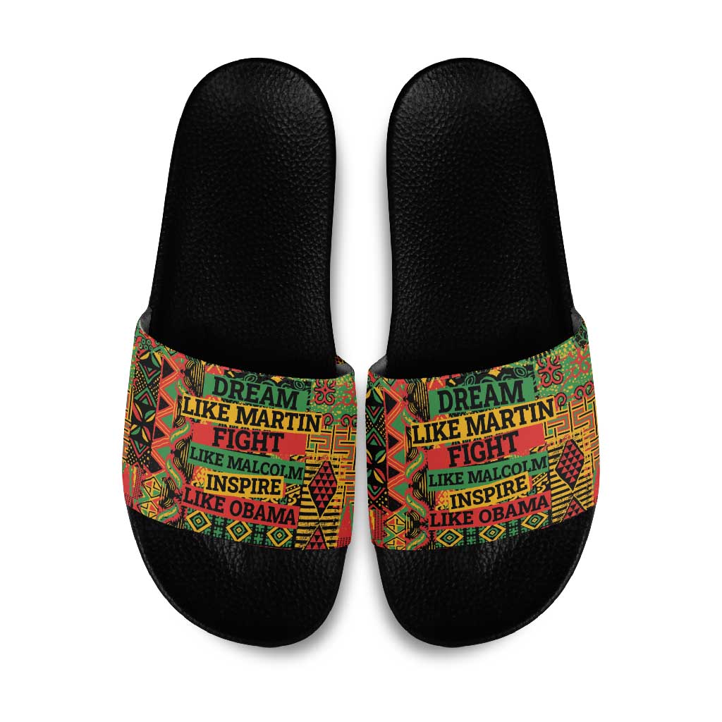 Black History Black Month Dream Like Slide Sandals
