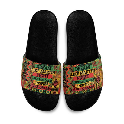 Black History Black Month Dream Like Slide Sandals