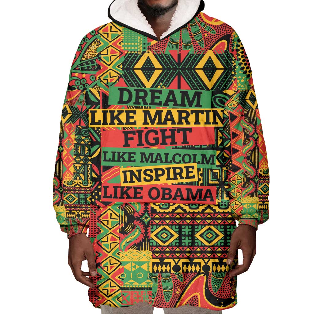 Black History Black Month Dream Like Wearable Blanket Hoodie