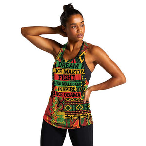 Black History Black Month Dream Like Women Racerback Tank