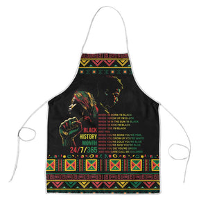 When I'm Born I'm Black Apron Black History Black Month