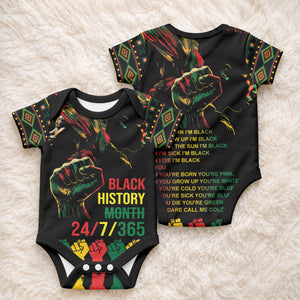 When I'm Born I'm Black Baby Onesie Black History Black Month