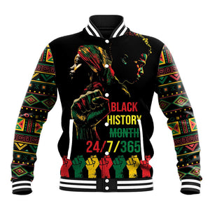 When I'm Born I'm Black Baseball Jacket Black History Black Month