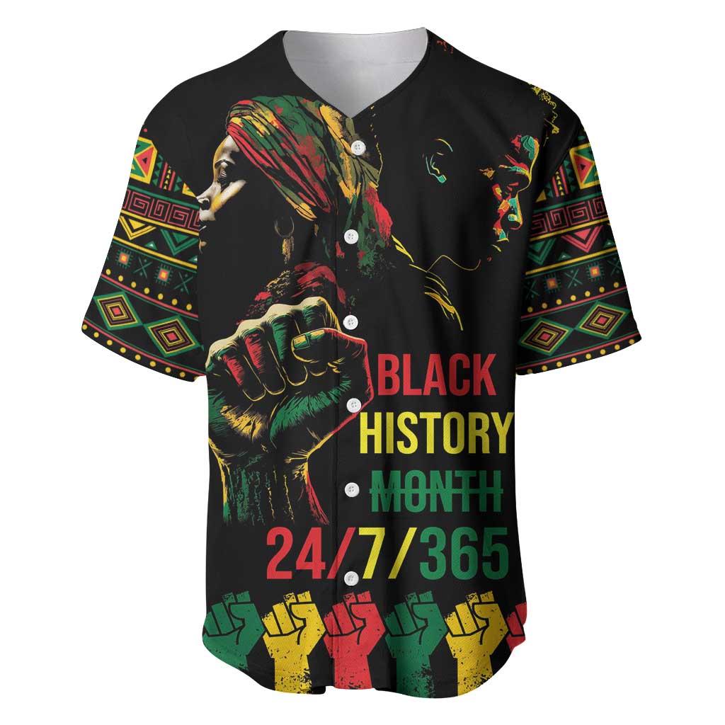 When I'm Born I'm Black Baseball Jersey Black History Black Month