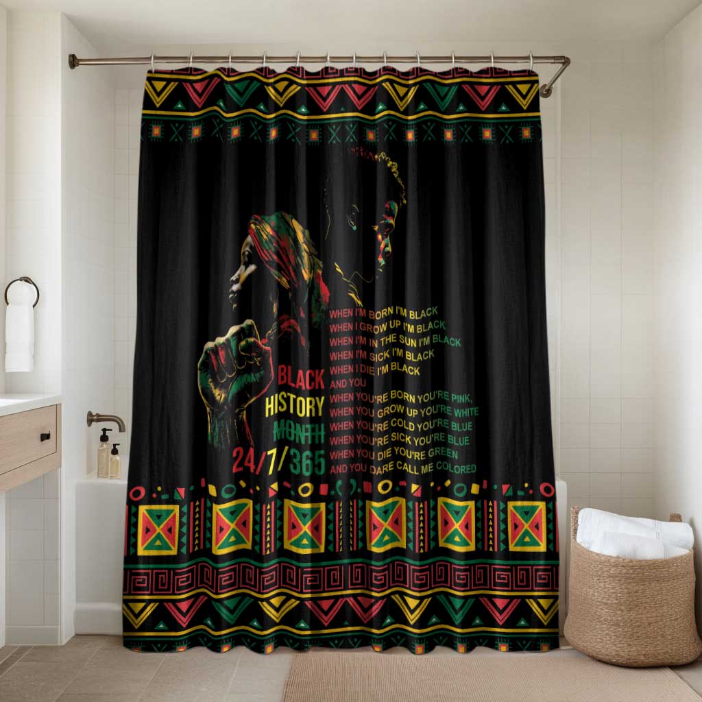 When I'm Born I'm Black Bathroom Set Black History Black Month
