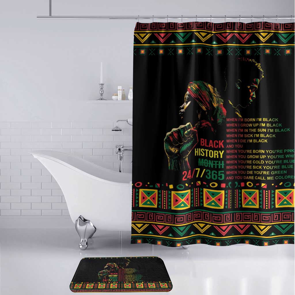 When I'm Born I'm Black Bathroom Set Black History Black Month