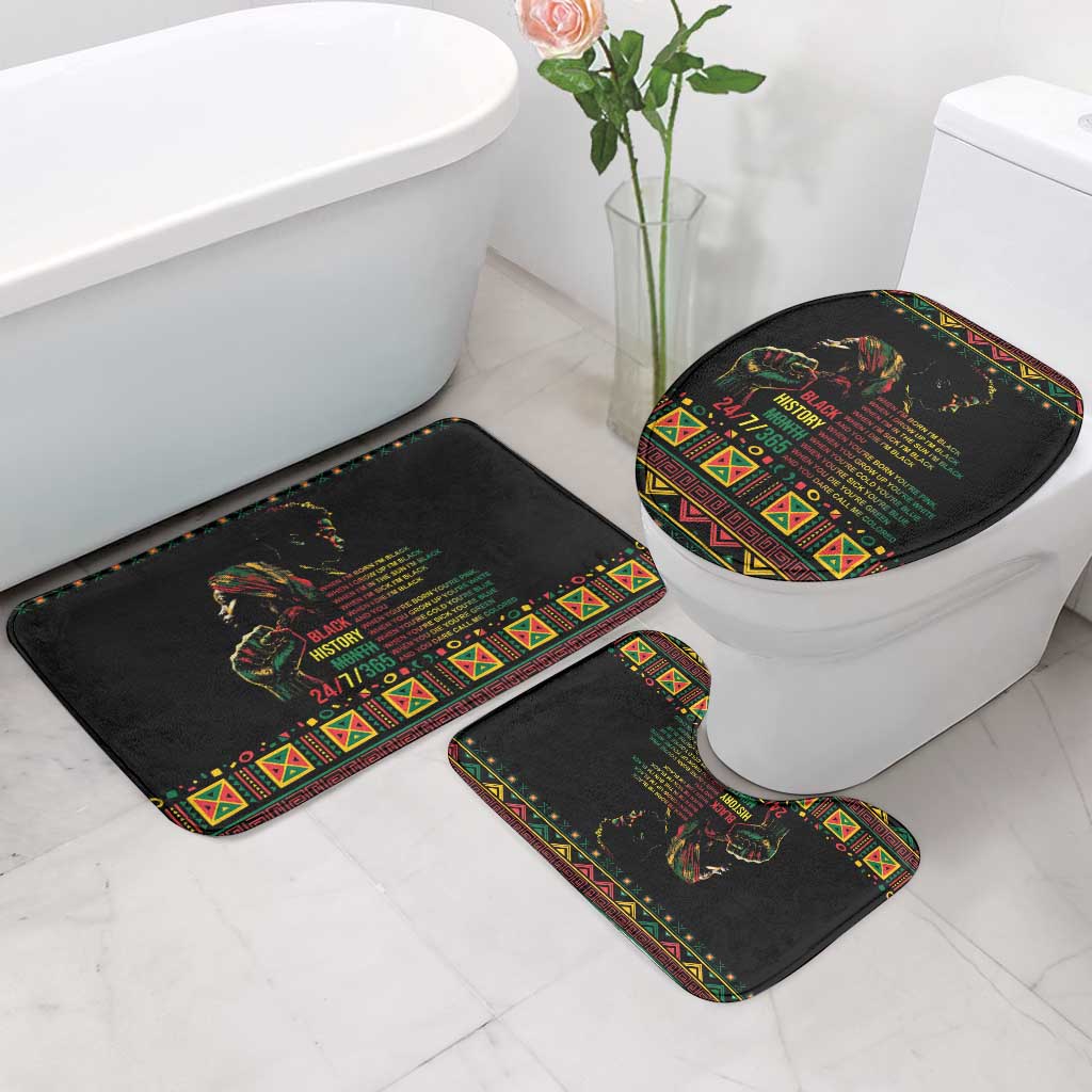When I'm Born I'm Black Bathroom Set Black History Black Month