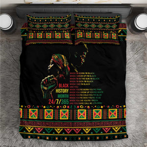 When I'm Born I'm Black Bedding Set Black History Black Month