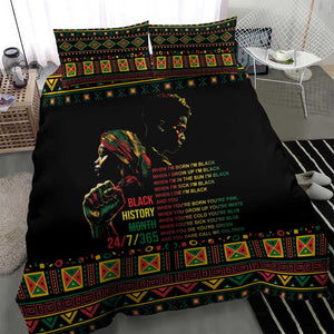 When I'm Born I'm Black Bedding Set Black History Black Month