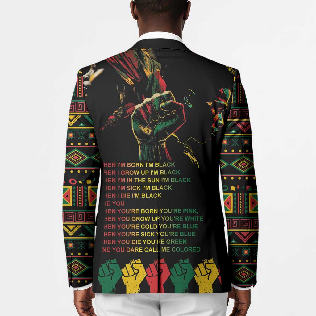 When I'm Born I'm Black Blazer Black History Black Month