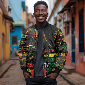 When I'm Born I'm Black Bomber Jacket Black History Black Month