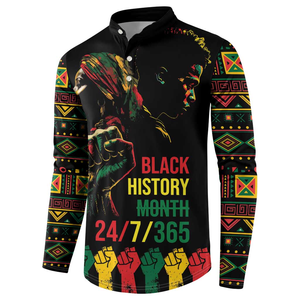 When I'm Born I'm Black Button Sweatshirt Black History Black Month